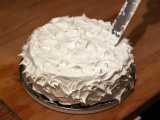 Ginger and Pecan Cake with Crunchy Meringue Frosting – gluten free, with recipe